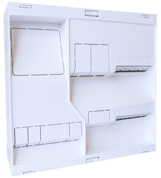 Tableau de communication Michaud Néo grade 1 8 RJ45 nu TV 4 sorties - Michaud - LB108