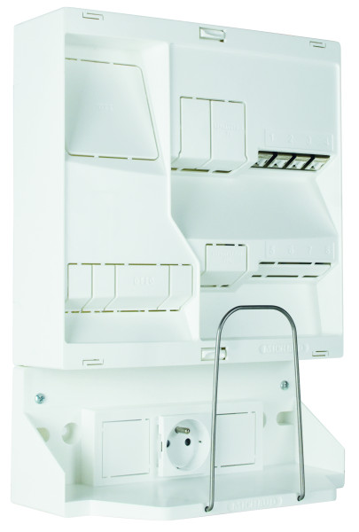 Tableau de communication Michaud Bluenéo avec 4 RJ45 et zone attenante - Michaud - LB502