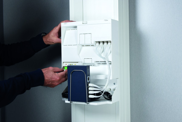 Tableau communication Michaud Blueneo Poe 4RJ45,  DTIO et zone attenante - Michaud - LB505