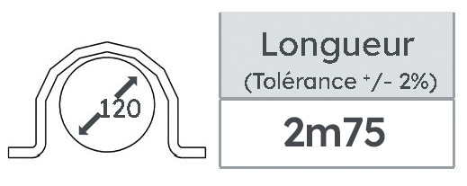 Gpc metallique 120.120 - Michaud - N300