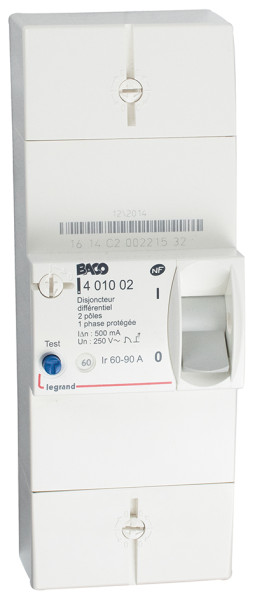 Disjoncteur edf bipo 90a instantane - Michaud - N462
