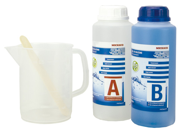 Gel bi-composant Quickgel Michaud - bouteille 1L - Michaud - N707 Gel bi-composant Quickgel Michaud - bouteille 1L - Michaud - N707