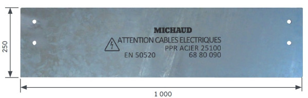 Plaque de Protection Réseau Électrique en Acier - Sécurité et Durabilité - Michaud - Michaud - N760