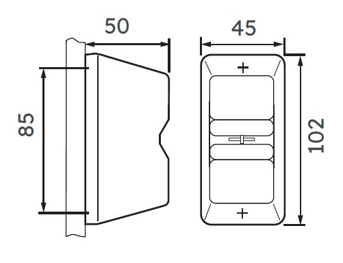 Coffret coupe-circuit 2A Michaud avec neutre à cartouche 10,3x38 mm  - Michaud - P100