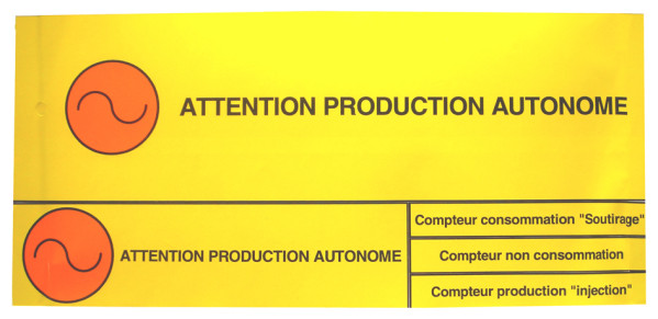Lot 20 etiquetages prod.autonome - Michaud - P348