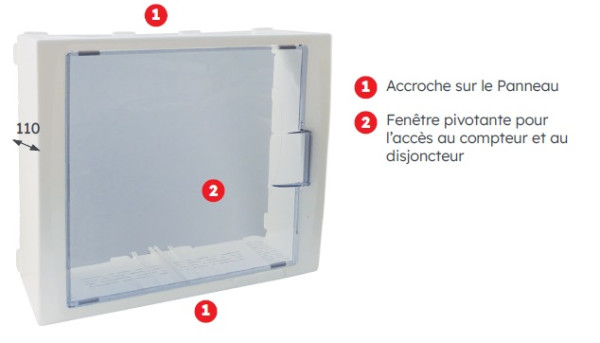 Habillage pour panneau de Contrôle CBE et Linky Michaud - Michaud - P474 Habillage pour panneau de Contrôle CBE et Linky Michaud - Michaud - P474