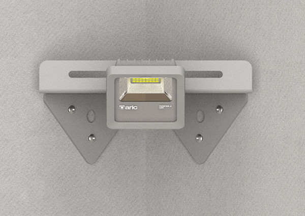 Fixation murale pour projecteur twister 4 pour angle intérieur, gris - Aric - 51740