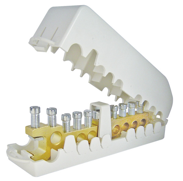 Répartiteur de terre Michaud 8 dérivations pour colonne - Michaud - Q130 Répartiteur de terre Michaud 8 dérivations pour colonne - Michaud - Q130