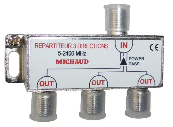 Repartiteur tv 3 sorties - Michaud - Q153