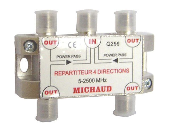 Répartiteur TV 4 Sorties Michaud - Michaud - Q256 Répartiteur TV 4 Sorties Michaud - Michaud - Q256