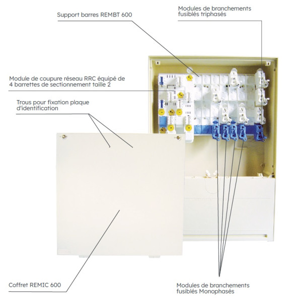 Pack remic collectif 4 branchements - Michaud - Q670