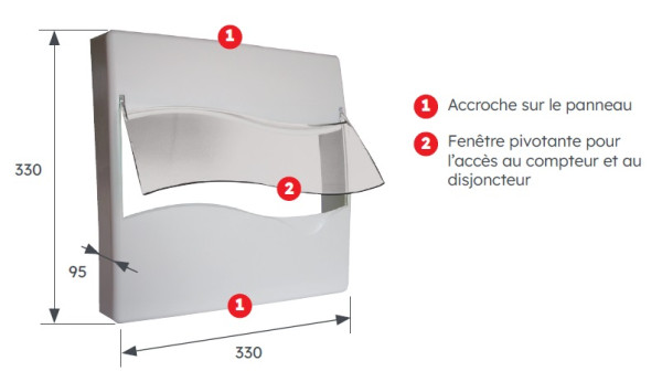 Habillage pour panneau 330x330 - Michaud - R139