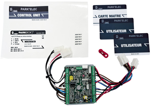 Carte électronique et fixations pour rail din - Michaud - SA080