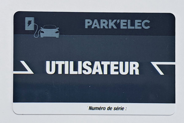 Badge utilisateur parkbox 7 sérigraphié - Michaud - SA090