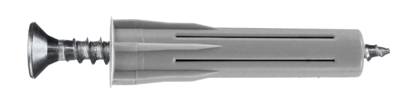 Boite de 100 Chevilles Multimatériaux en Nylon Fusée RAM - Diamètre 8 mm - Longueur 40 mm - RAM - 70840