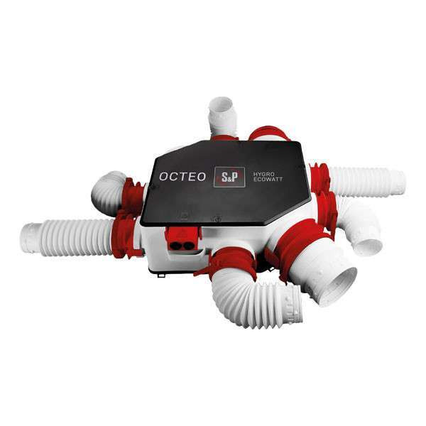 Caisson vmc hygro eco haute pression (longs réseaux) logement jusqu'à 6 sanit. - S&P France - 607900