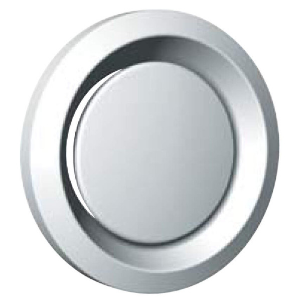 Bouche métallique réglable, 90 m3/h, obturateur réglable, manchette D 100 mm. (BEM 100) - S&P France - 850017