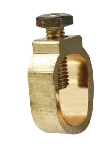 Bride pour piquet prise de terre Eur’Ohm cuivre-laiton - Eurohm - 70507