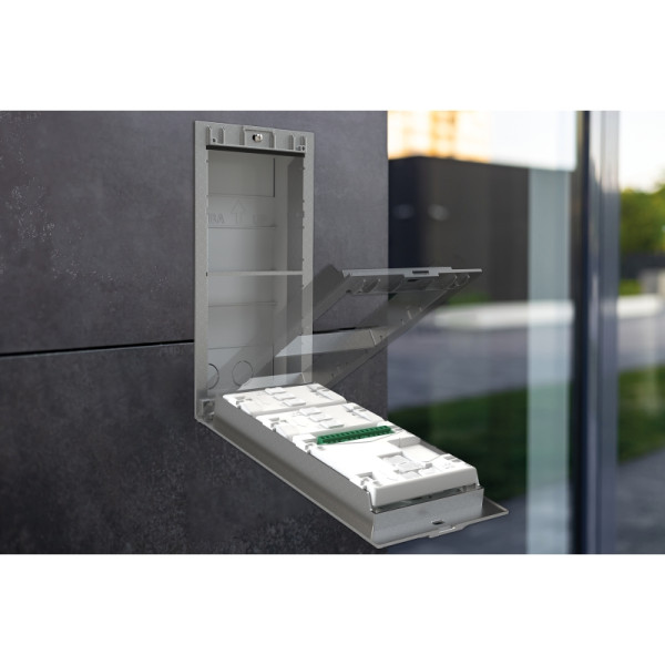 Cadre de fixation supra alu 4 modules vertical avec vis - Golmar - GS6004/AL