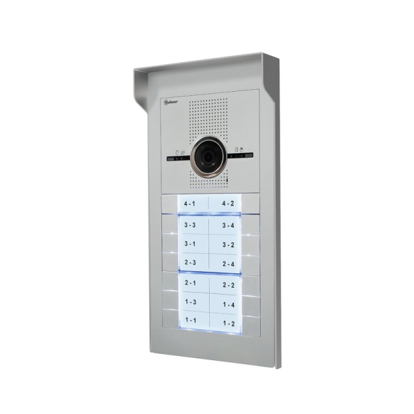 Visière supra aluminium pour platine 6 modules sur 2 colonnes - Golmar - GS732/AL