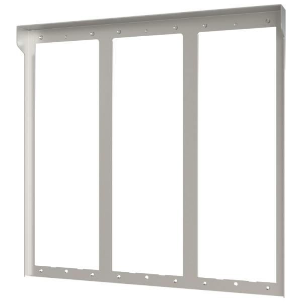 Visière supra aluminium pour platine 9 modules sur 3 colonnes - Golmar - GS733/AL