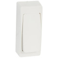 Poussoir version étroite - les apparents - complet blanc - Legrand - ALB2316WH