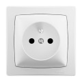 Prise de courant avec terre - verticale horizontale les apparents complet blanc - Legrand - ALB3103WH