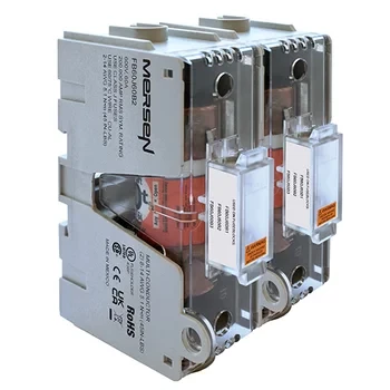 Bloc-fusibles 600vac 600vdc classe j 60a 2 pôles boîtier - Mersen - Ferraz - FB60J60B2