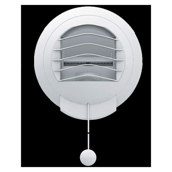 Bouche hygroréglable Temporisée Cuisine à cordelette 10-45/135 D125 mm. (BEHC 10-45/135) - S&P France - 854443