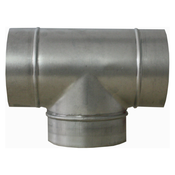 Té équerre à 90° en acier galvanisé, D 160/160 mm. (TE 160/160/90) - S&P France - 860536