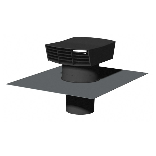 Chapeau de toiture Ardoise S&P Unelvent CT150/160P plastique  - S&P France - 875463