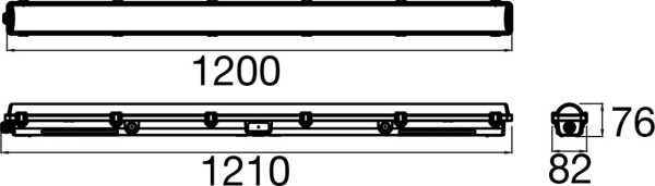 Waterproof p, 1200 65 830/840/850 ml ip65 - SLV - 1010821