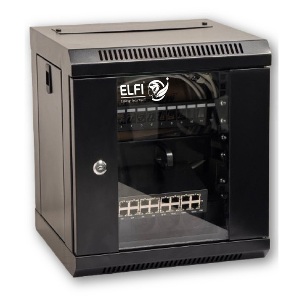 Kit complet coffret reseau 10 pouces 6u elfi access - Uniformatic - 27218