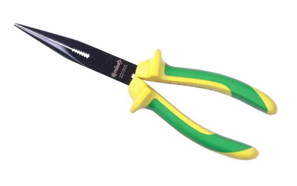 Pince à becs 1/2 ronds, isolée, long 200 mm. - AGI Robur - 221015