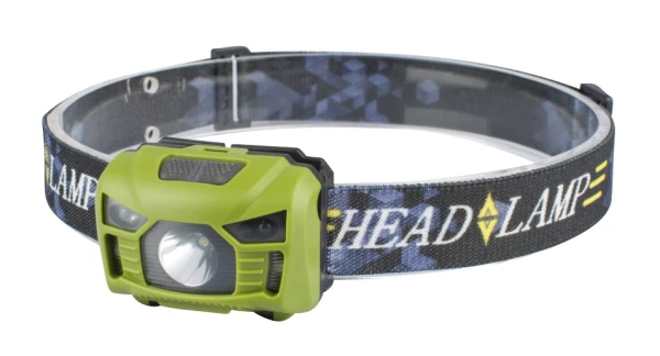 Lampe frontale à led 1w. 2 puissances d'éclairage et clignotante. - AGI Robur - 222082