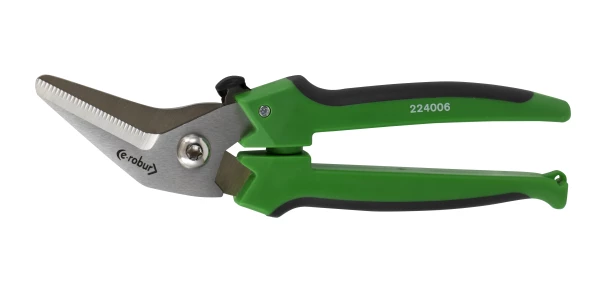 Ciseaux multi-usages à lames courbées. manches bimatière - AGI Robur - 224006