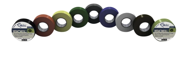 Ruban adhésif isolant pvc, ep. 0,15 mm, 15 mm x 10 m, bleu x10 pces - AGI Robur - 235005