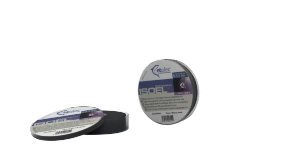 Ruban adhésif isolant pvc, ep. 0,18 mm, 19 mm x 20 m, noir - AGI Robur - 235040