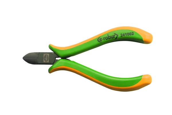 Pince coupante diagonale coupe rase long 115mm, entrepassée, manches bimatière. - AGI Robur - 241002