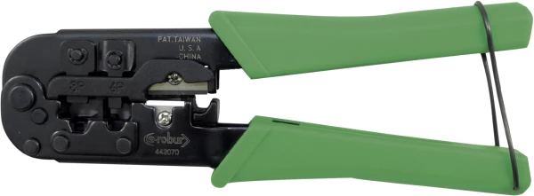 Pince à sertir connecteurs modulaires rj 45-12-11, coupe, dénude, sertit - AGI Robur - 442070