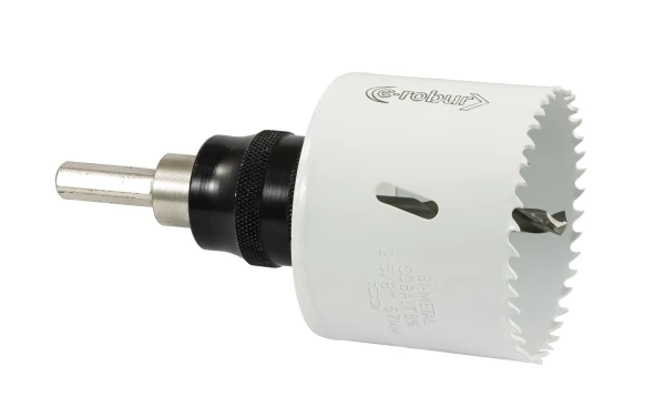 Scie trépan cobalt complète, arbre et foret à fixation rapide, 68mm - AGI Robur - 71202