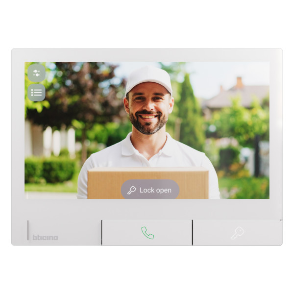 Poste intérieur classe 300x - blanc avec boucle inductive - Bticino Cofrel - BT344745