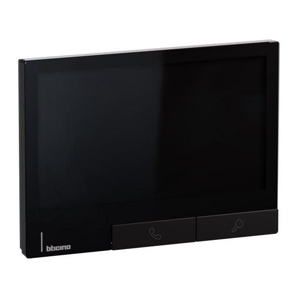 Poste intérieur classe 300x - noir avec boucle inductive  - Bticino Cofrel - BT344746