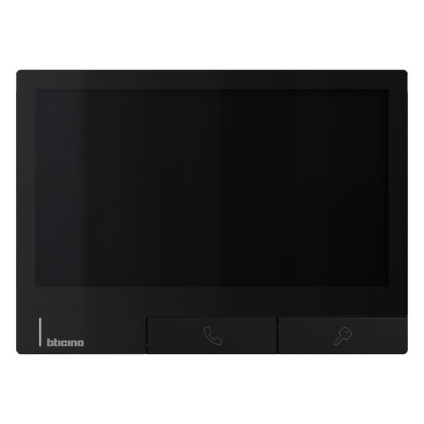 Poste intérieur classe 300x - noir avec boucle inductive  - Bticino Cofrel - BT344746