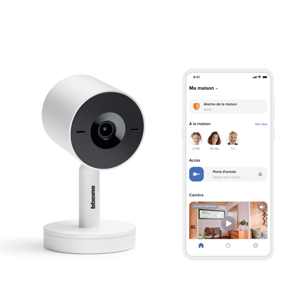 Caméra intérieure advance pro blanc - 2k hdr - zoom x16 - angle de vue 130° - Bticino Cofrel - BT391950