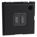 Living now - prise usb type c 45w power delivery -100/240v - 2 modules - Bticino Cofrel - BTK4294C