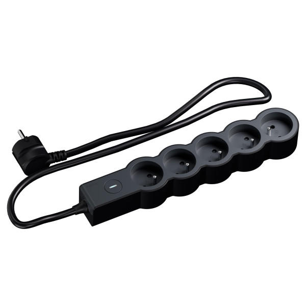 Multiprise 5x2p+t 16a 230v-3680w inter on/off - cordon 1,5m - n - Legrand - 049630