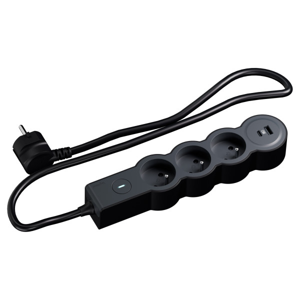 Multiprise 3x2p+t 16a 230v-3680w + usb a/c - inter on/off - cordon 1,5m - n - Legrand - 049654