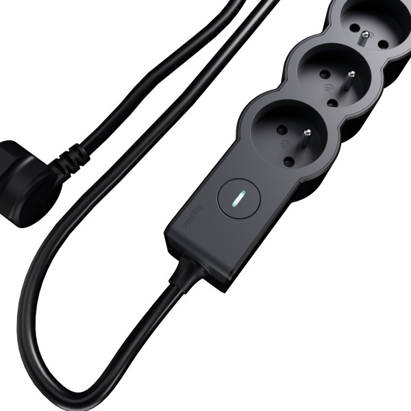 Multiprise 4x2p+t 16a 230v-3680w+ usb a/c - inter on/off - cordon 1,5m - n - Legrand - 049658