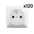 Prise de courant avec terre - bornes auto - composable - blanc - Legrand - 086130LA